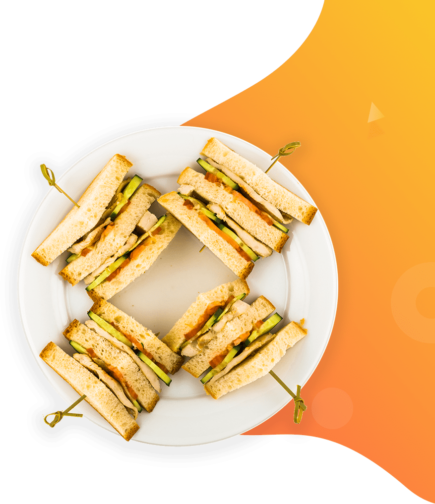 Plate with food